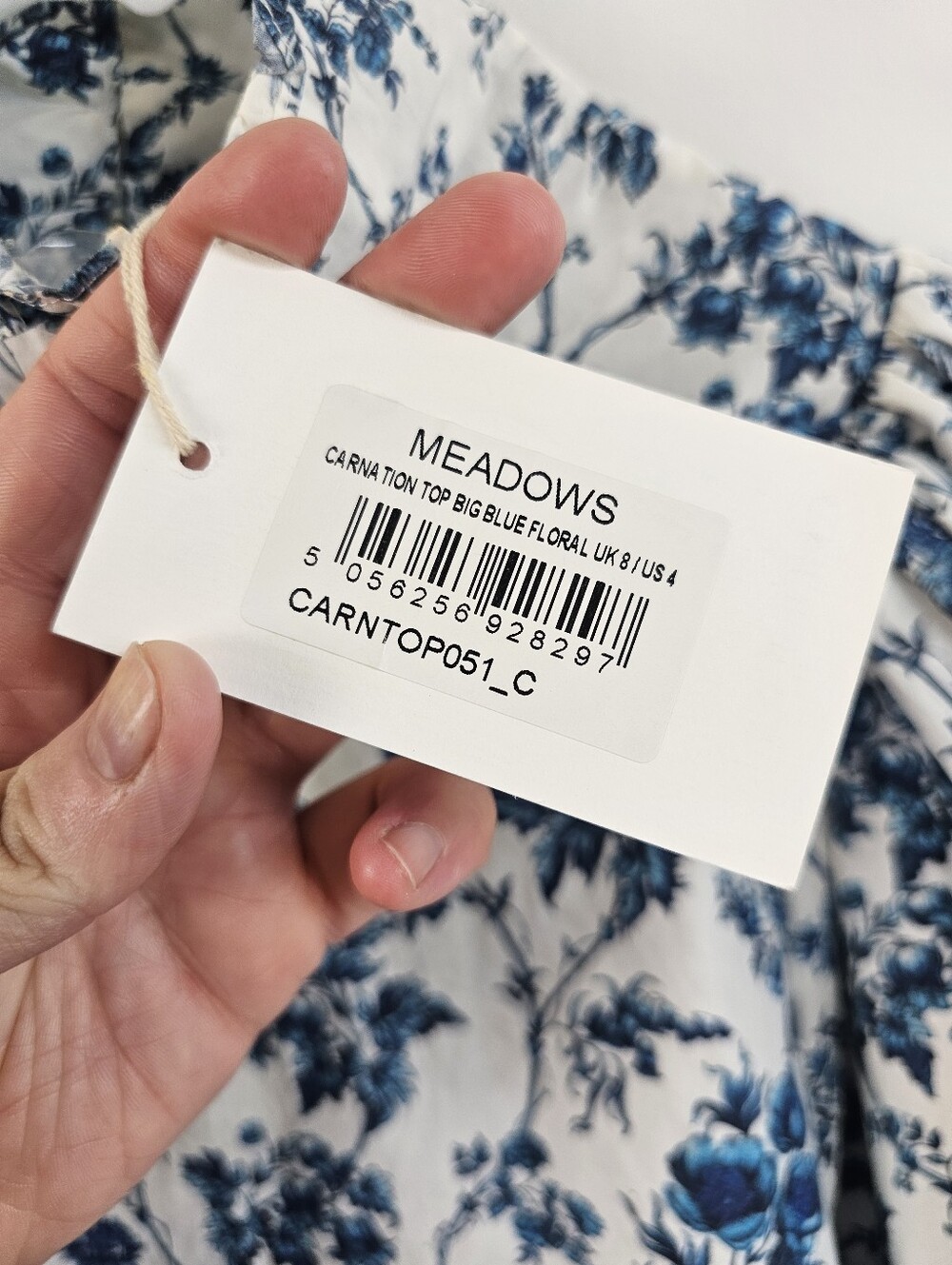 Meadows Carnation Top Cottagecore Turtleneck Puff Sleeve Blouse - Picture 6 of 10